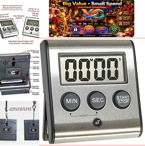 Timer cucina digitale - cucina, acciaio