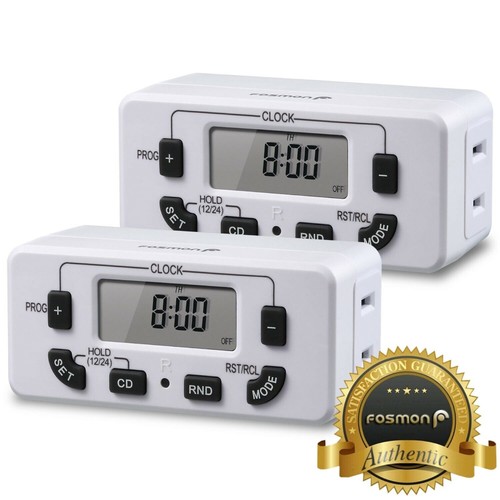 Interruttore spina timer - 2x,