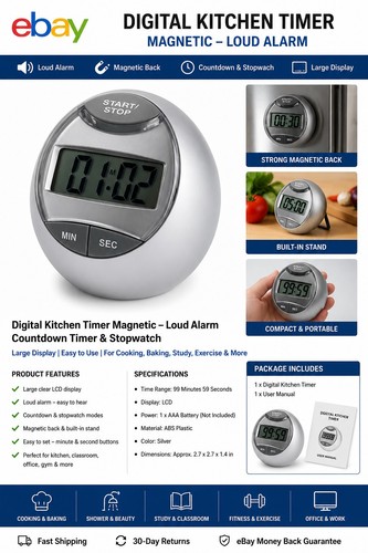 Timer digitale cucina - digitale,